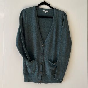Madewell Graduate Cardigan, Green, Small